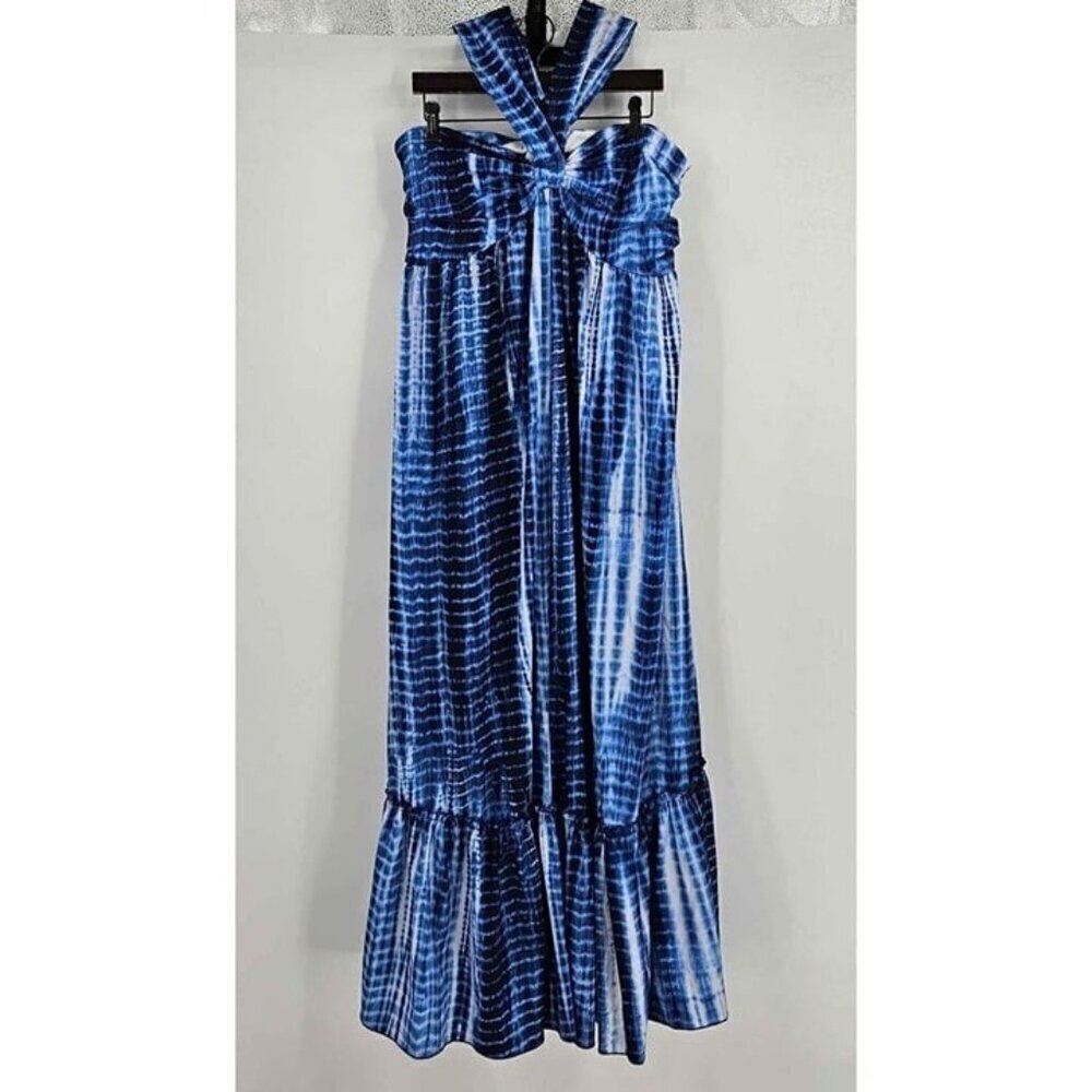 Miamisty High Waist Strapless Sleeveless Long Slip Suspender Sun Dress Sz XL